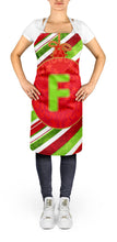 Load image into Gallery viewer, Christmas Oranment Holiday Initial Letter F Apron – Artist-Designed Kitchen, BBQ &amp; Craft Apron CJ1039-FAPRON