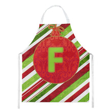 Load image into Gallery viewer, Christmas Oranment Holiday Initial Letter F Apron – Artist-Designed Kitchen, BBQ &amp; Craft Apron CJ1039-FAPRON