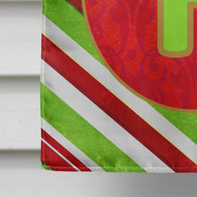 Load image into Gallery viewer, Christmas Oranment Holiday Letter F Monogram Initial Flag  House Size