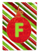 Load image into Gallery viewer, Christmas Oranment Holiday Letter F Monogram Initial Flag  House Size