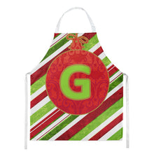 Load image into Gallery viewer, Christmas Oranment Holiday Initial Letter G Apron – Artist-Designed Kitchen, BBQ &amp; Craft Apron CJ1039-GAPRON