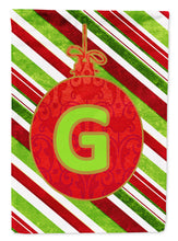 Load image into Gallery viewer, Christmas Oranment Holiday Letter G Monogram Initial Flag  House Size