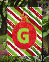 Load image into Gallery viewer, Christmas Oranment Holiday Letter G Monogram Initial Garden Flag - Outdoor Decorative Yard Flag CJ1039