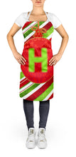 Load image into Gallery viewer, Christmas Oranment Holiday Initial Letter H Apron – Artist-Designed Kitchen, BBQ &amp; Craft Apron CJ1039-HAPRON