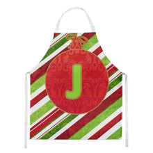 Load image into Gallery viewer, Christmas Oranment Holiday Initial Letter J Apron – Artist-Designed Kitchen, BBQ &amp; Craft Apron CJ1039-JAPRON
