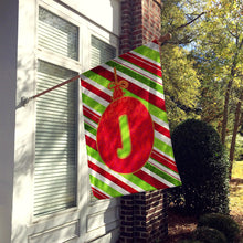 Load image into Gallery viewer, Christmas Oranment Holiday Letter J Monogram Initial Flag  House Size
