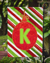 Load image into Gallery viewer, Christmas Oranment Holiday Letter K Monogram Initial Garden Flag - Outdoor Decorative Yard Flag CJ1039