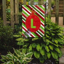 Load image into Gallery viewer, Christmas Oranment Holiday Letter L Monogram Initial Garden Flag - Outdoor Decorative Yard Flag CJ1039