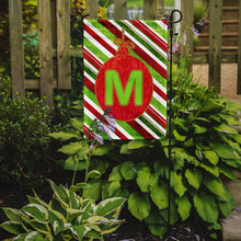 Load image into Gallery viewer, Christmas Oranment Holiday Letter M Monogram Initial Garden Flag - Outdoor Decorative Yard Flag CJ1039