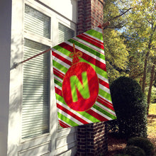 Load image into Gallery viewer, Christmas Oranment Holiday Letter N Monogram Initial Flag  House Size