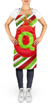 Load image into Gallery viewer, Christmas Oranment Holiday Initial Letter Q Apron – Artist-Designed Kitchen, BBQ &amp; Craft Apron CJ1039-QAPRON