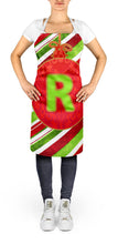 Load image into Gallery viewer, Christmas Oranment Holiday Initial Letter R Apron – Artist-Designed Kitchen, BBQ &amp; Craft Apron CJ1039-RAPRON