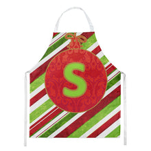 Load image into Gallery viewer, Christmas Oranment Holiday Initial Letter S Apron – Artist-Designed Kitchen, BBQ &amp; Craft Apron CJ1039-SAPRON
