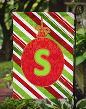 Load image into Gallery viewer, Christmas Oranment Holiday Letter S Monogram Initial Garden Flag - Outdoor Decorative Yard Flag CJ1039