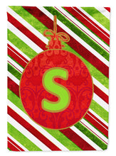 Load image into Gallery viewer, Christmas Oranment Holiday Letter S Monogram Initial Garden Flag - Outdoor Decorative Yard Flag CJ1039