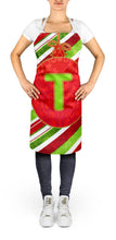 Load image into Gallery viewer, Christmas Oranment Holiday Initial Letter T Apron – Artist-Designed Kitchen, BBQ &amp; Craft Apron CJ1039-TAPRON