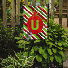 Load image into Gallery viewer, Christmas Oranment Holiday Letter U Monogram Initial Garden Flag - Outdoor Decorative Yard Flag CJ1039