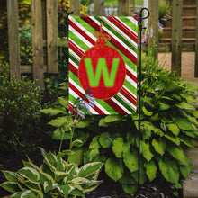 Load image into Gallery viewer, Christmas Oranment Holiday Letter W Monogram Initial Garden Flag - Outdoor Decorative Yard Flag CJ1039