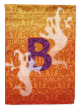 Load image into Gallery viewer, Halloween Ghost Letter B Monogram Initial Garden Flag - Outdoor Decorative Yard Flag CJ1040