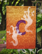 Load image into Gallery viewer, Halloween Ghost Letter C Monogram Initial Garden Flag - Outdoor Decorative Yard Flag CJ1040