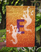 Load image into Gallery viewer, Halloween Ghost Letter E Monogram Initial Garden Flag - Outdoor Decorative Yard Flag CJ1040