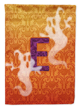 Load image into Gallery viewer, Halloween Ghost Letter E Monogram Initial Garden Flag - Outdoor Decorative Yard Flag CJ1040