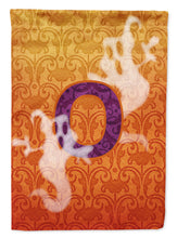 Load image into Gallery viewer, Halloween Ghost Letter O Monogram Initial Garden Flag - Outdoor Decorative Yard Flag CJ1040