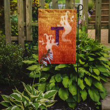 Load image into Gallery viewer, Halloween Ghost Letter T Monogram Initial Garden Flag - Outdoor Decorative Yard Flag CJ1040