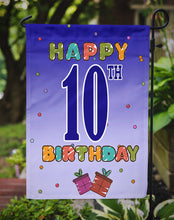 Load image into Gallery viewer, Happy 10th Birthday Garden Flag - Outdoor Decorative Yard Flag CJ1101GF