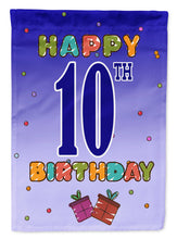 Load image into Gallery viewer, Happy 10th Birthday Garden Flag - Outdoor Decorative Yard Flag CJ1101GF