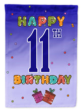 Load image into Gallery viewer, Happy 11th Birthday Garden Flag - Outdoor Decorative Yard Flag