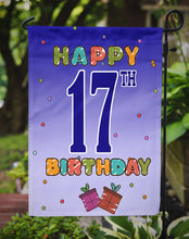 Load image into Gallery viewer, Happy 17th Birthday Garden Flag - Outdoor Decorative Yard Flag