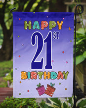 Load image into Gallery viewer, Happy 21st Birthday Garden Flag - Outdoor Decorative Yard Flag