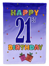 Load image into Gallery viewer, Happy 21st Birthday Garden Flag - Outdoor Decorative Yard Flag