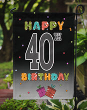 Load image into Gallery viewer, Happy 40th Birthday Garden Flag - Outdoor Decorative Yard Flag CJ1123GF