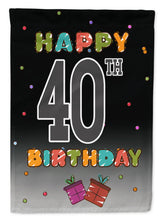 Load image into Gallery viewer, Happy 40th Birthday Garden Flag - Outdoor Decorative Yard Flag CJ1123GF