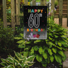 Load image into Gallery viewer, Happy 60th Birthday Garden Flag - Outdoor Decorative Yard Flag CJ1125GF