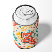 Load image into Gallery viewer, Letter Z Retro Teal Orange Musical Instruments Initial Can or Bottle Hugger CJ2001-ZCC
