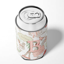 Load image into Gallery viewer, Letter B Love in Paris Pink Can or Bottle Hugger CJ2002-BCC