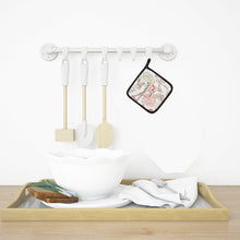 Load image into Gallery viewer, Letter B Love in Paris Pink Pot Holders - Set of 2 - Heat-Resistant Kitchen Essentials CJ2002-BPTHD