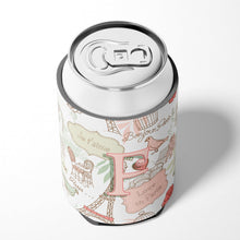 Load image into Gallery viewer, Letter F Love in Paris Pink Can or Bottle Hugger CJ2002-FCC
