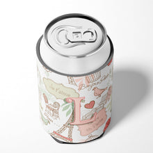 Load image into Gallery viewer, Letter L Love in Paris Pink Can or Bottle Hugger CJ2002-LCC