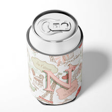 Load image into Gallery viewer, Letter N Love in Paris Pink Can or Bottle Hugger CJ2002-NCC