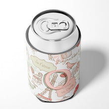 Load image into Gallery viewer, Letter O Love in Paris Pink Can or Bottle Hugger CJ2002-OCC