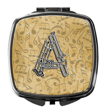 Load image into Gallery viewer, Letter A Musical Instrument Alphabet Compact Mirror – Stylish Purse Mirror with Artistic Covers CJ2004-ASCM