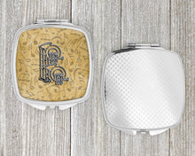 Load image into Gallery viewer, Letter B Musical Instrument Alphabet Compact Mirror – Stylish Purse Mirror with Artistic Covers CJ2004-BSCM