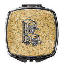 Load image into Gallery viewer, Letter B Musical Instrument Alphabet Compact Mirror – Stylish Purse Mirror with Artistic Covers CJ2004-BSCM