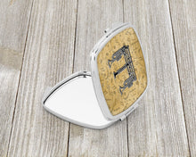 Load image into Gallery viewer, Letter E Musical Instrument Alphabet Compact Mirror – Stylish Purse Mirror with Artistic Covers CJ2004-ESCM