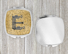 Load image into Gallery viewer, Letter E Musical Instrument Alphabet Compact Mirror – Stylish Purse Mirror with Artistic Covers CJ2004-ESCM
