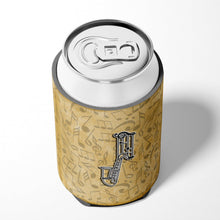 Load image into Gallery viewer, Letter J Musical Instrument Alphabet Can or Bottle Hugger CJ2004-JCC